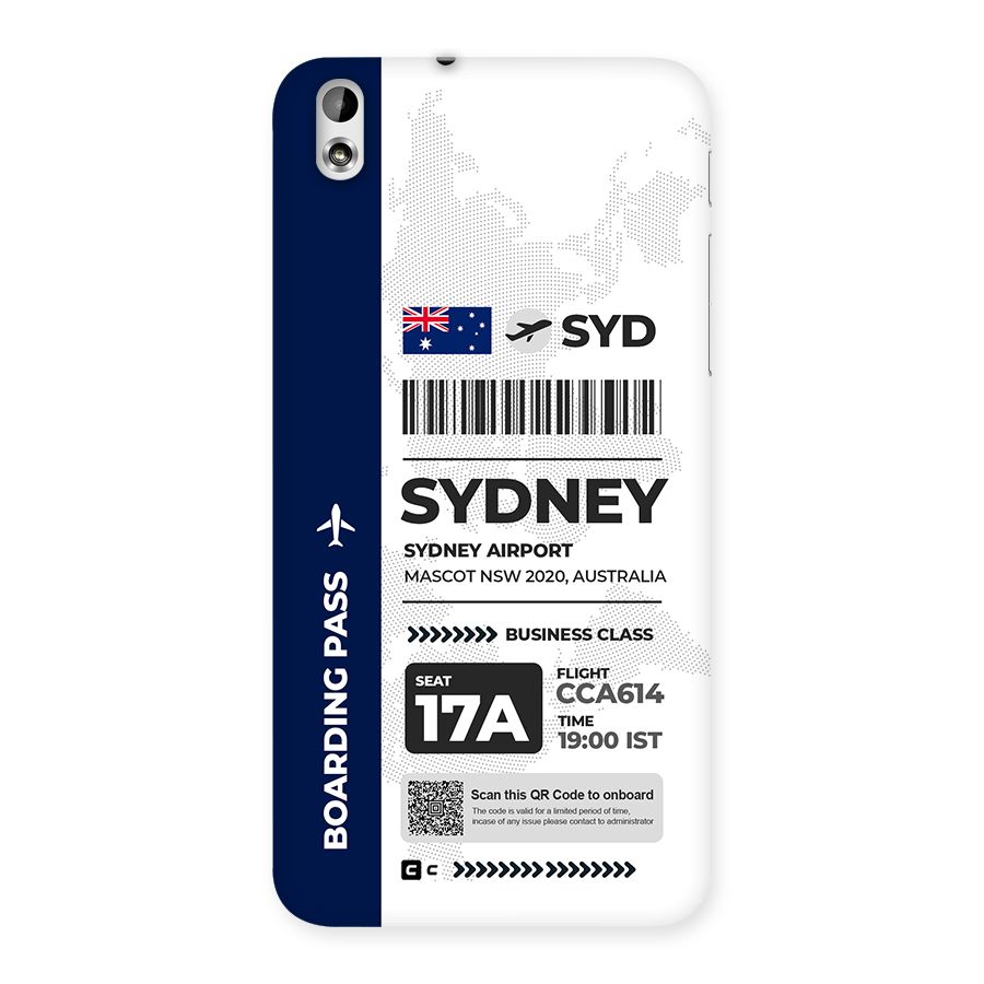 International Boarding Pass Sydney Back Case for Desire 816g