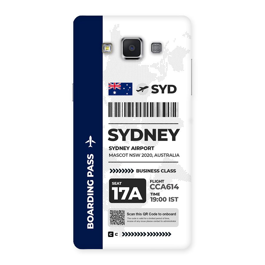 International Boarding Pass Sydney Back Case for Galaxy A5