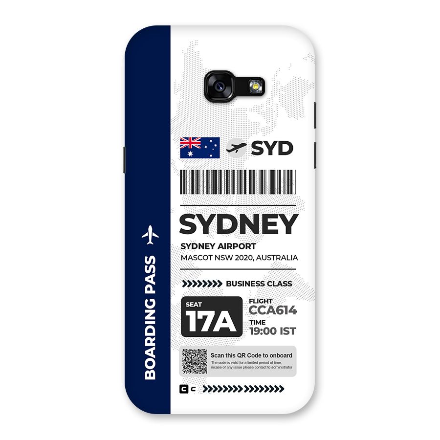 International Boarding Pass Sydney Back Case for Galaxy A5 2017