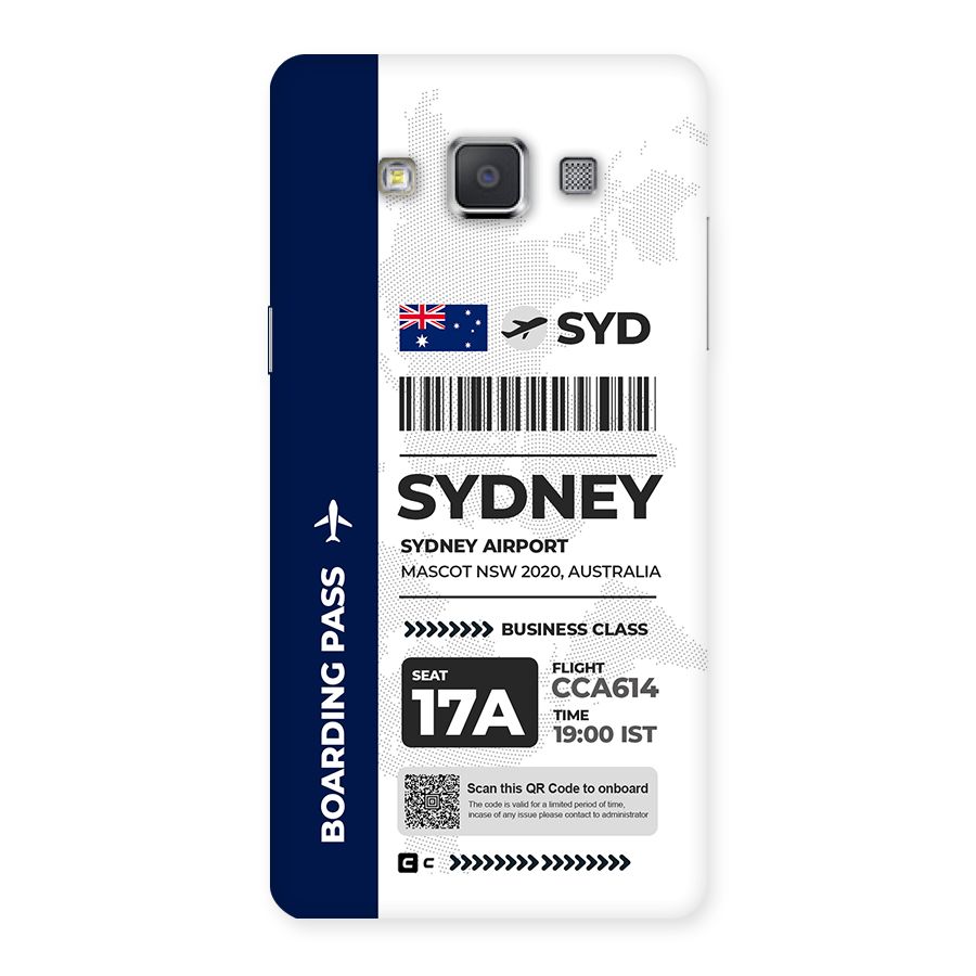 International Boarding Pass Sydney Back Case for Galaxy Grand 3