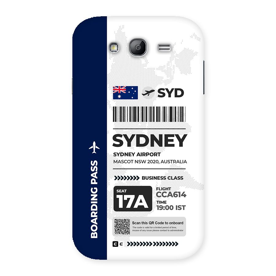 International Boarding Pass Sydney Back Case for Galaxy Grand Neo