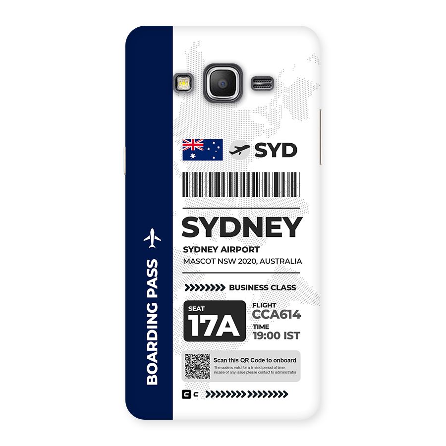 International Boarding Pass Sydney Back Case for Galaxy Grand Prime