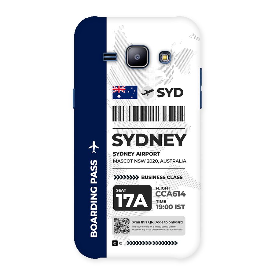 International Boarding Pass Sydney Back Case for Galaxy J1