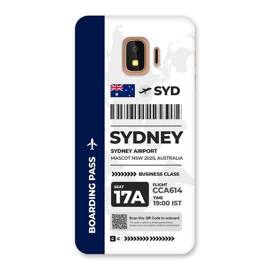 International Boarding Pass Sydney Back Case for Galaxy J2 Core