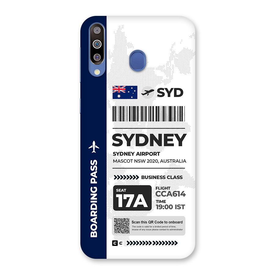 International Boarding Pass Sydney Back Case for Galaxy M30