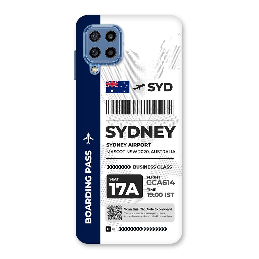 International Boarding Pass Sydney Back Case for Galaxy M32