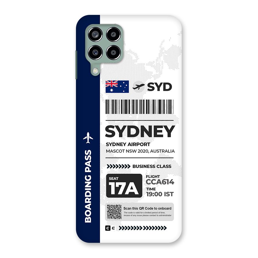 International Boarding Pass Sydney Back Case for Galaxy M33