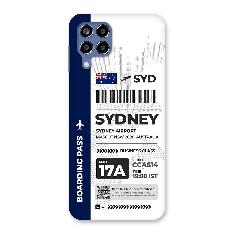 International Boarding Pass Sydney Back Case for Galaxy M53 5G