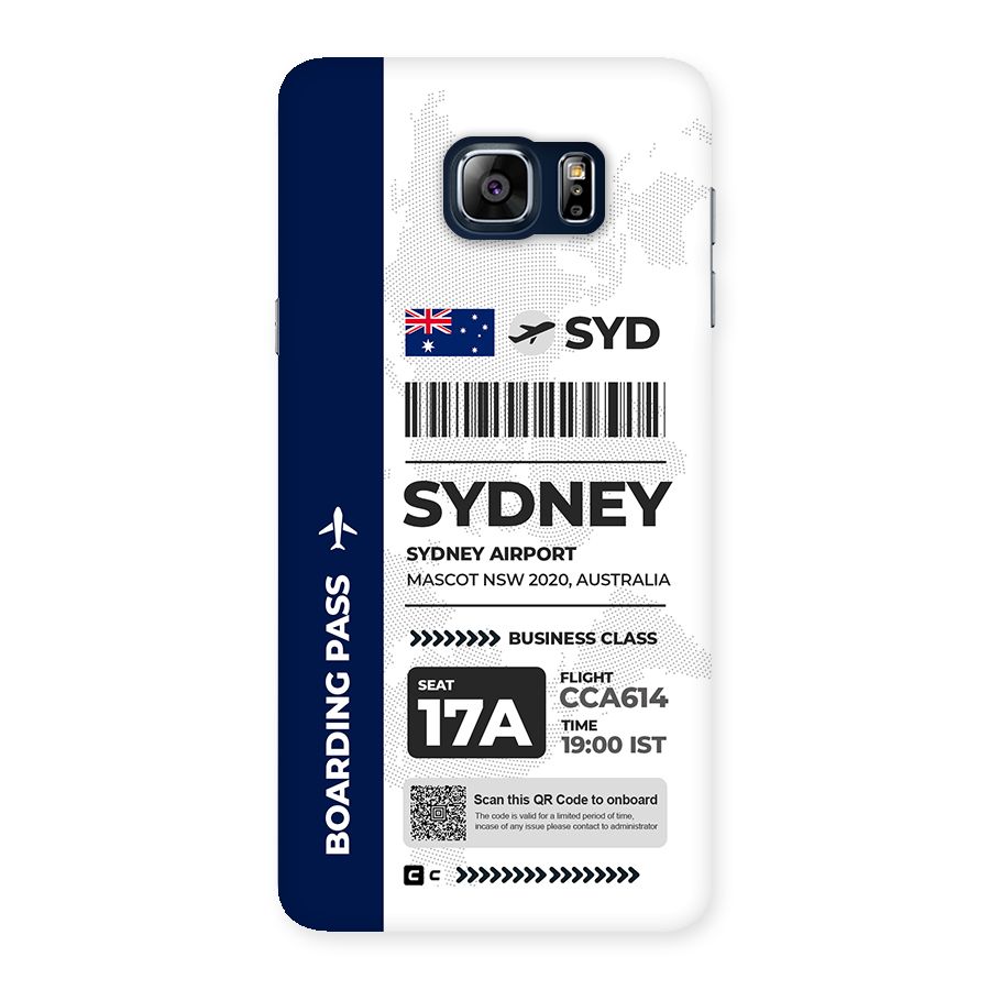 International Boarding Pass Sydney Back Case for Galaxy Note 5