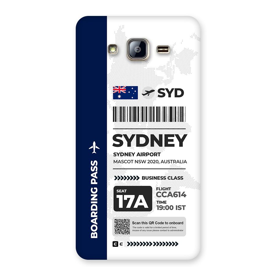 International Boarding Pass Sydney Back Case for Galaxy On5