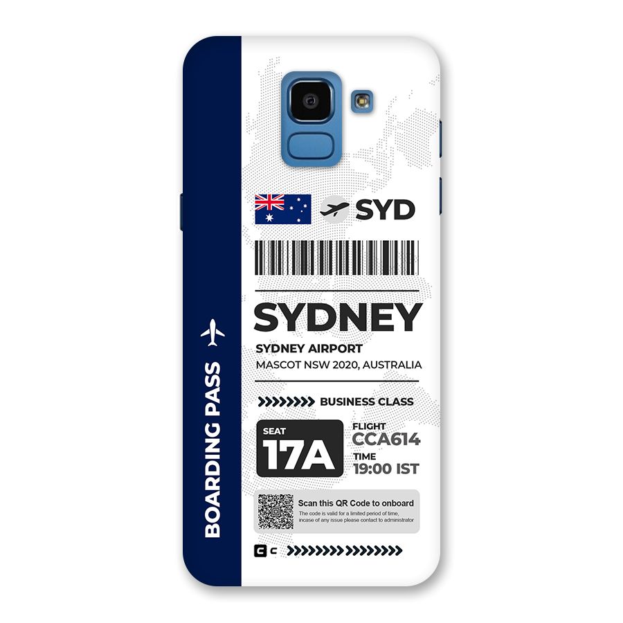 International Boarding Pass Sydney Back Case for Galaxy On6