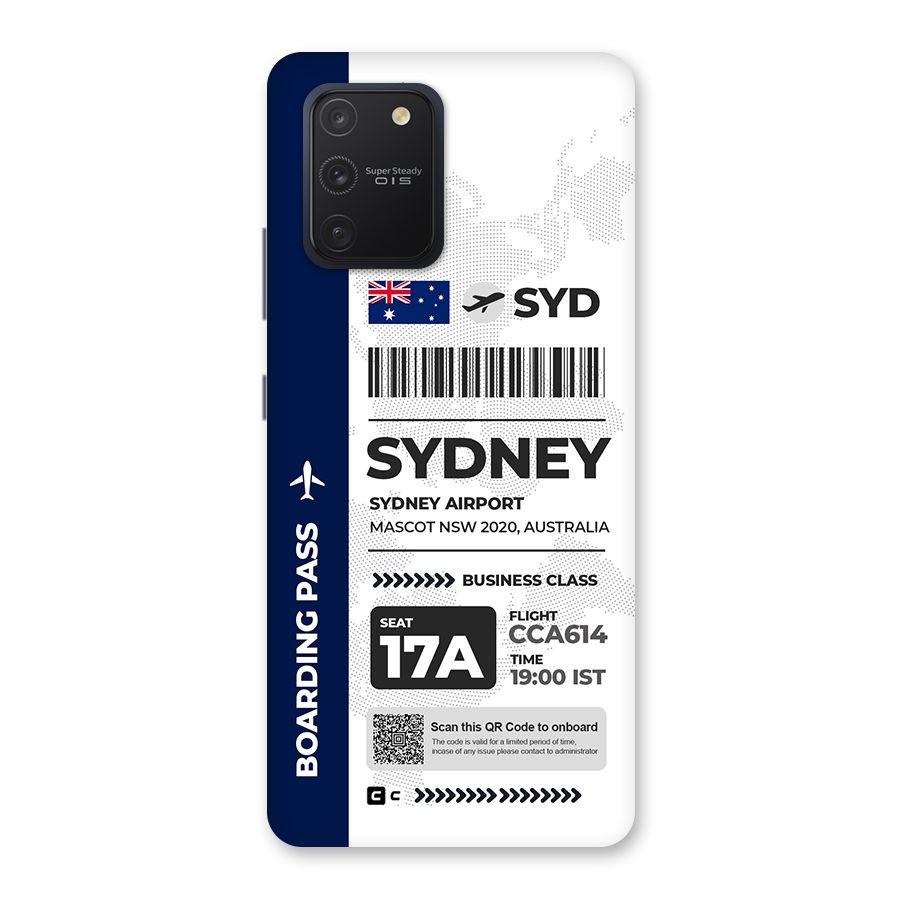 International Boarding Pass Sydney Back Case for Galaxy S10 Lite