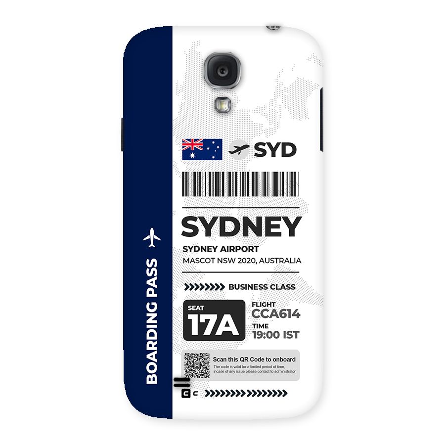 International Boarding Pass Sydney Back Case for Galaxy S4