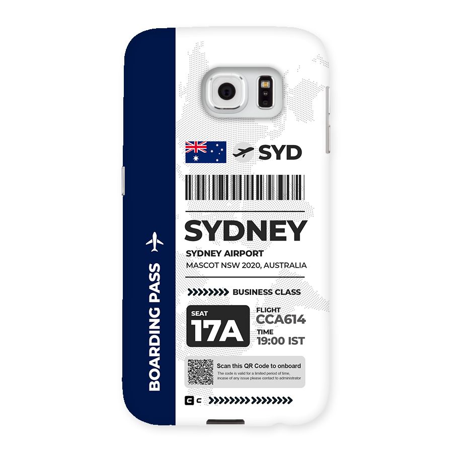 International Boarding Pass Sydney Back Case for Galaxy S6