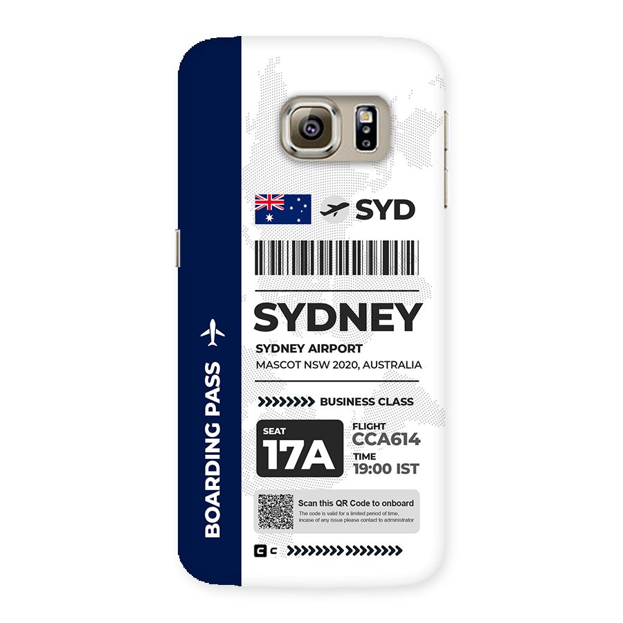 International Boarding Pass Sydney Back Case for Galaxy S6 edge