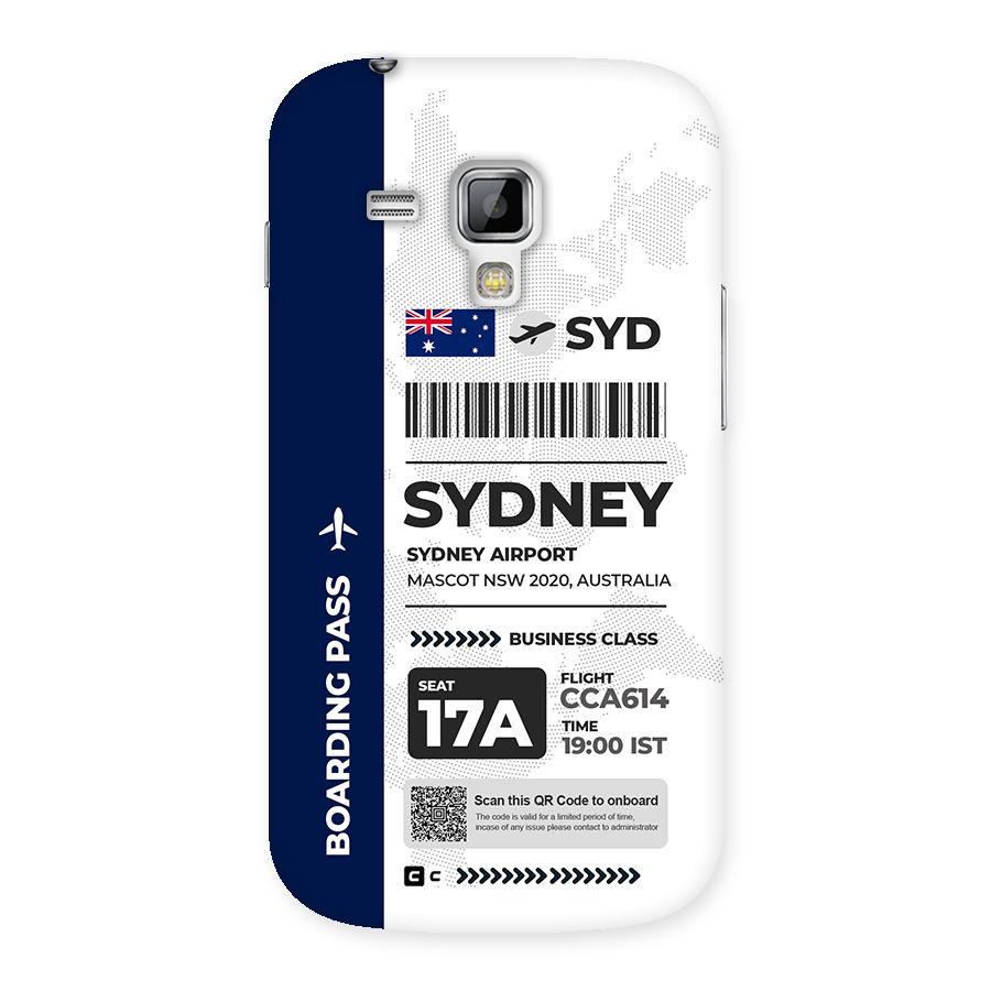 International Boarding Pass Sydney Back Case for Galaxy S Duos