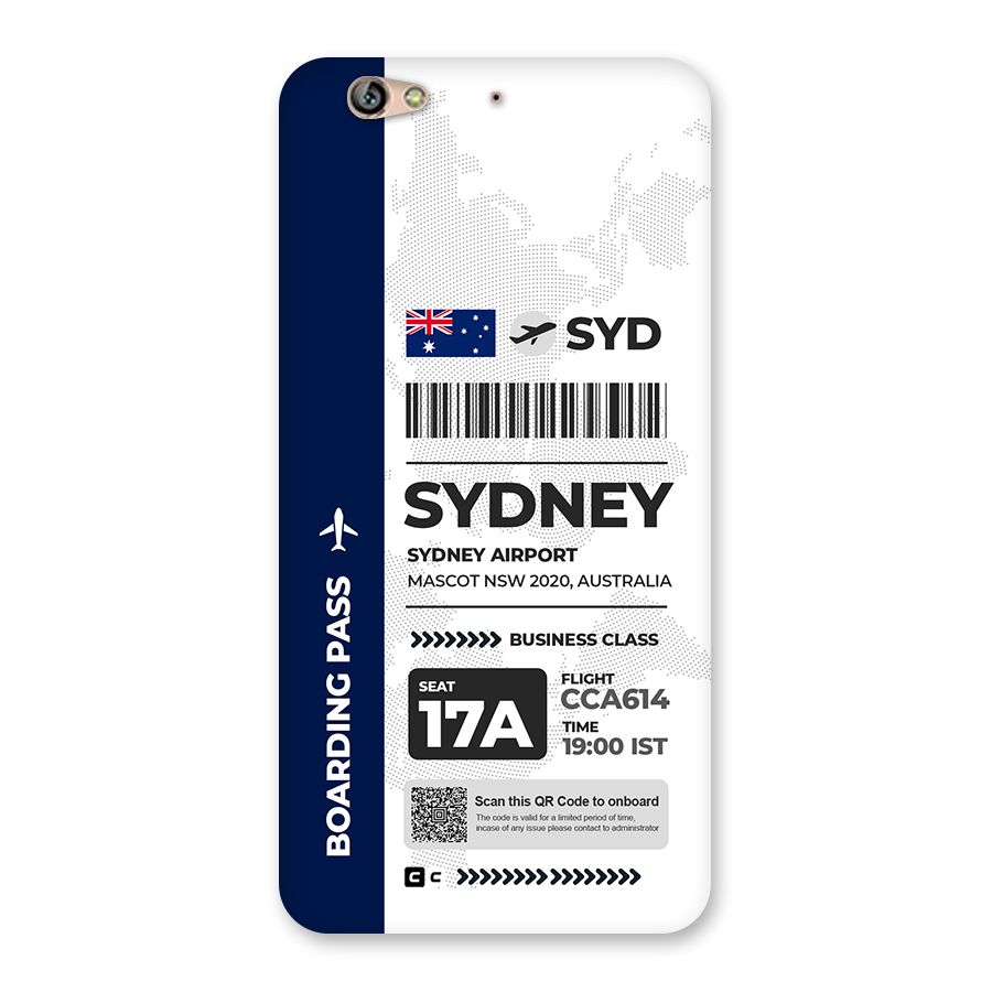 International Boarding Pass Sydney Back Case for Gionee S6