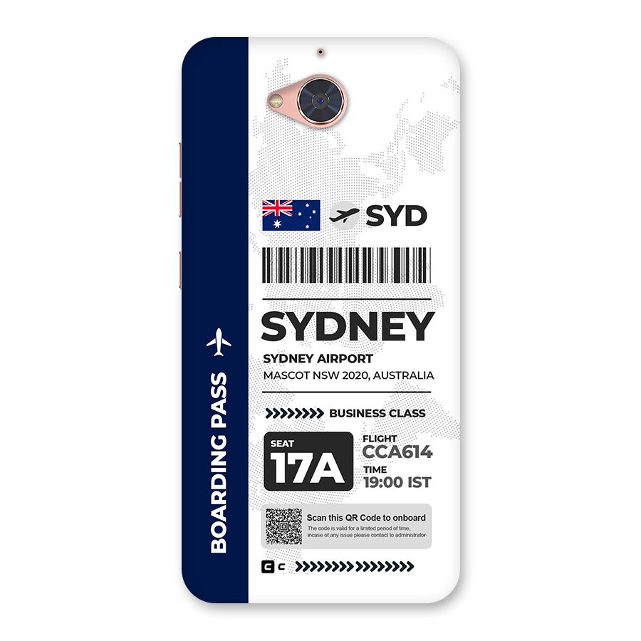 International Boarding Pass Sydney Back Case for Gionee S6 Pro