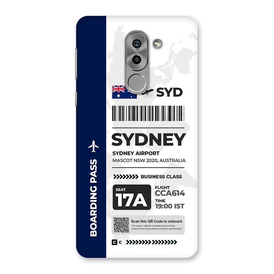 International Boarding Pass Sydney Back Case for Honor 6X