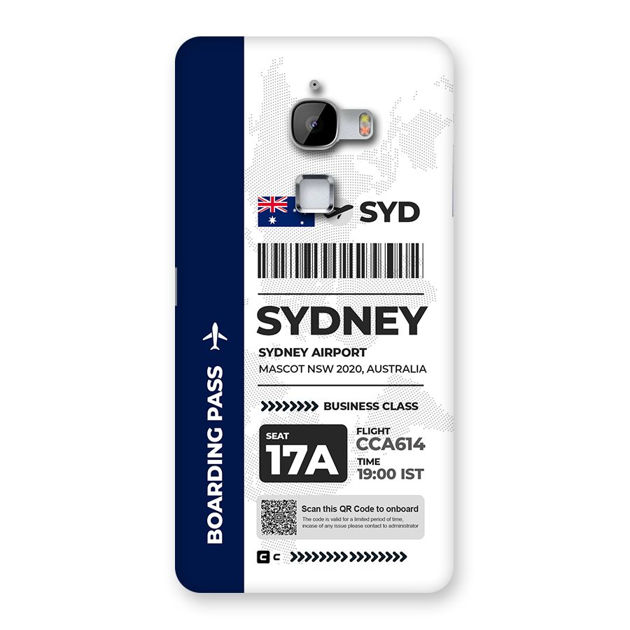 International Boarding Pass Sydney Back Case for LeTV Le Max