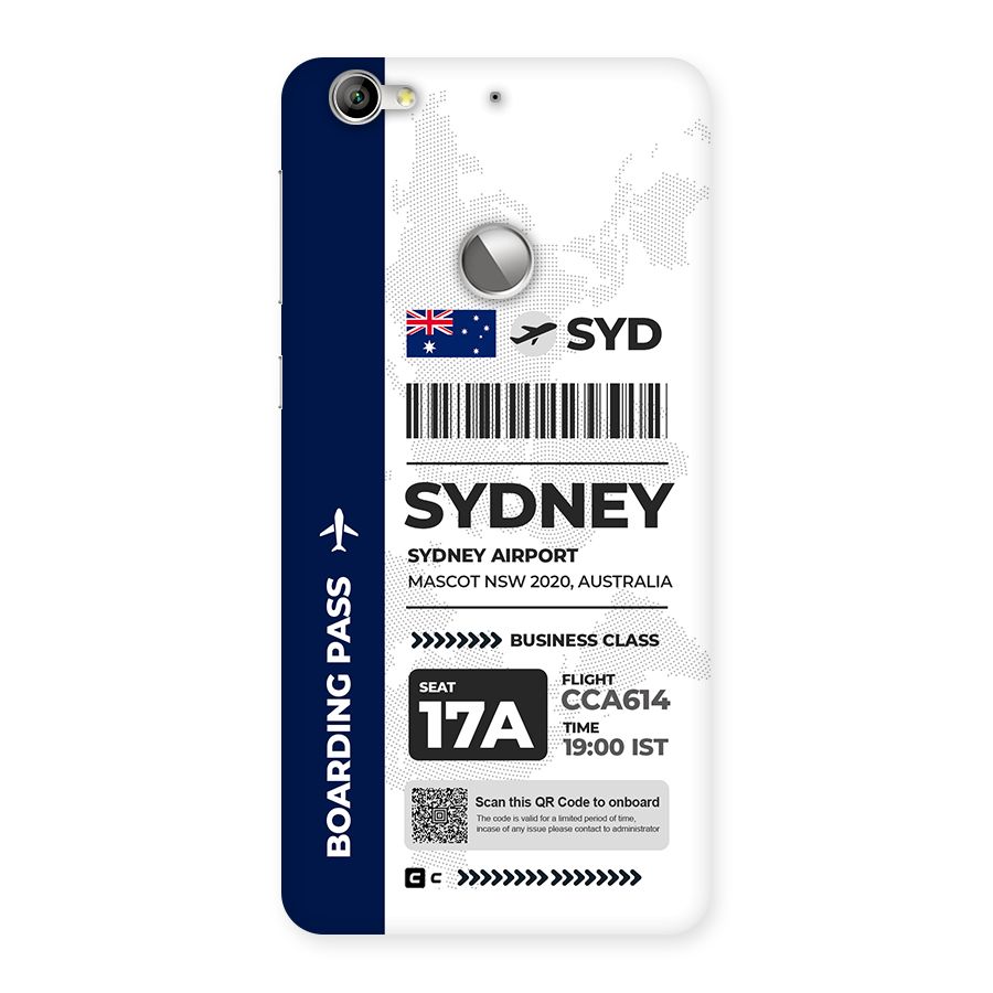 International Boarding Pass Sydney Back Case for Le 1S