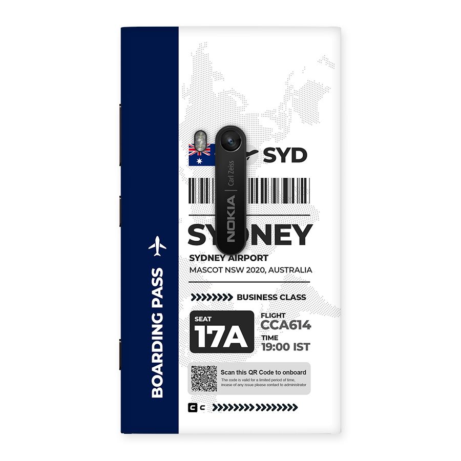 International Boarding Pass Sydney Back Case for Lumia 920
