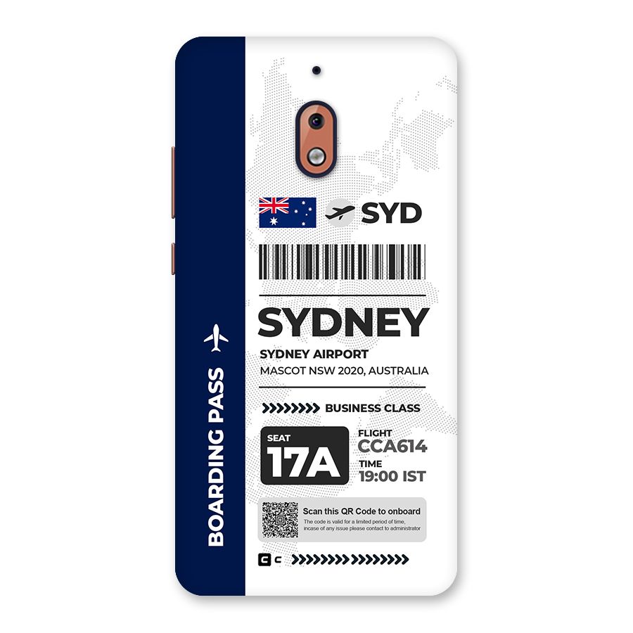 International Boarding Pass Sydney Back Case for Nokia 2.1