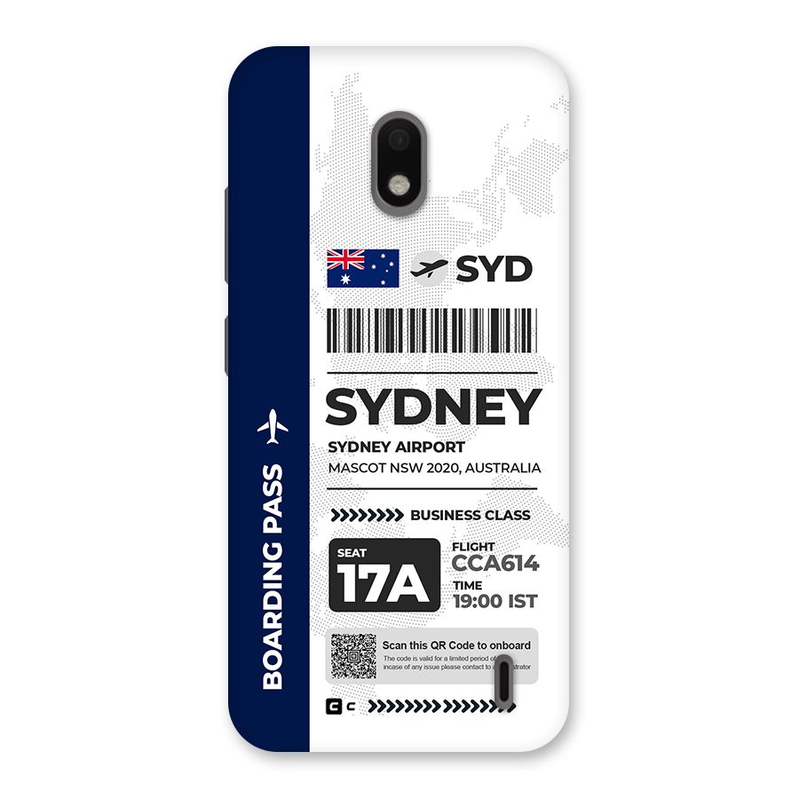 International Boarding Pass Sydney Back Case for Nokia 2.2