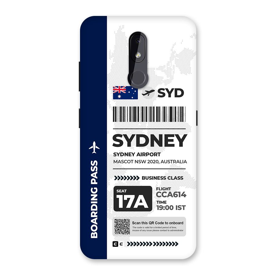 International Boarding Pass Sydney Back Case for Nokia 3.2