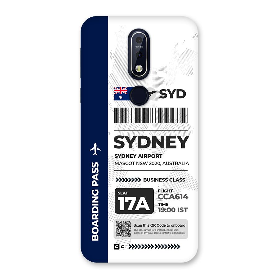 International Boarding Pass Sydney Back Case for Nokia 7.1