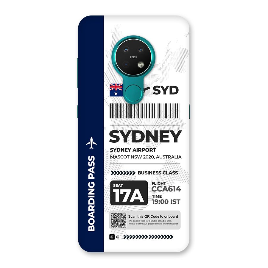 International Boarding Pass Sydney Back Case for Nokia 7.2