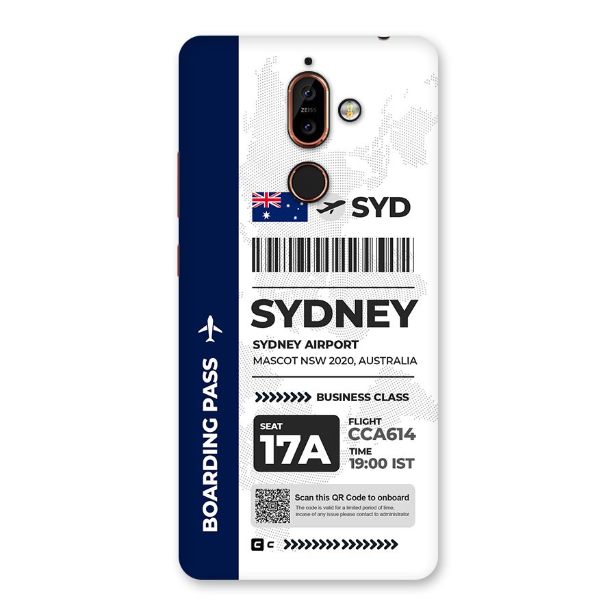 International Boarding Pass Sydney Back Case for Nokia 7 Plus