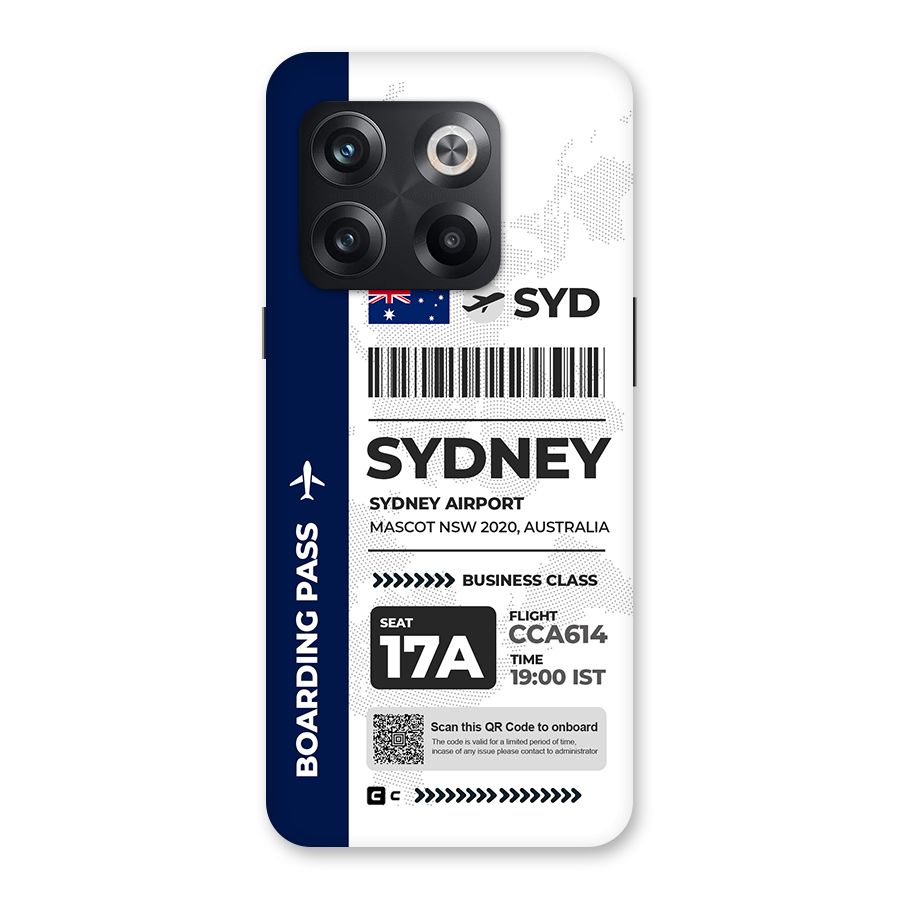 International Boarding Pass Sydney Back Case for OnePlus 10T
