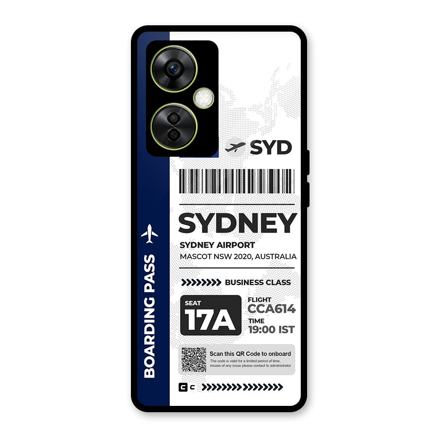 International Boarding Pass Sydney Back Case for OnePlus Nord CE 3 Lite