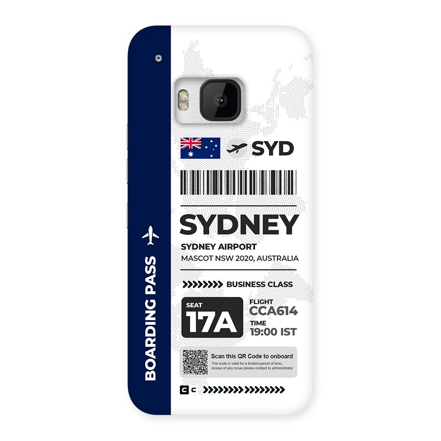International Boarding Pass Sydney Back Case for One M9
