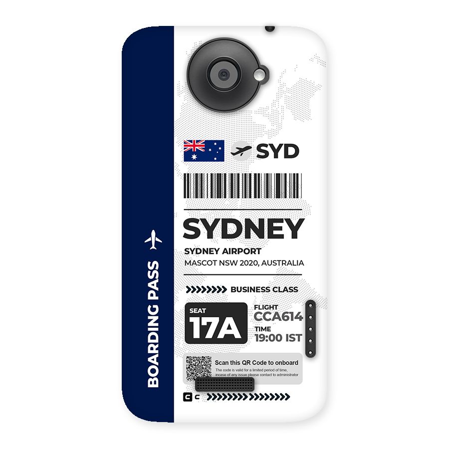 International Boarding Pass Sydney Back Case for One X