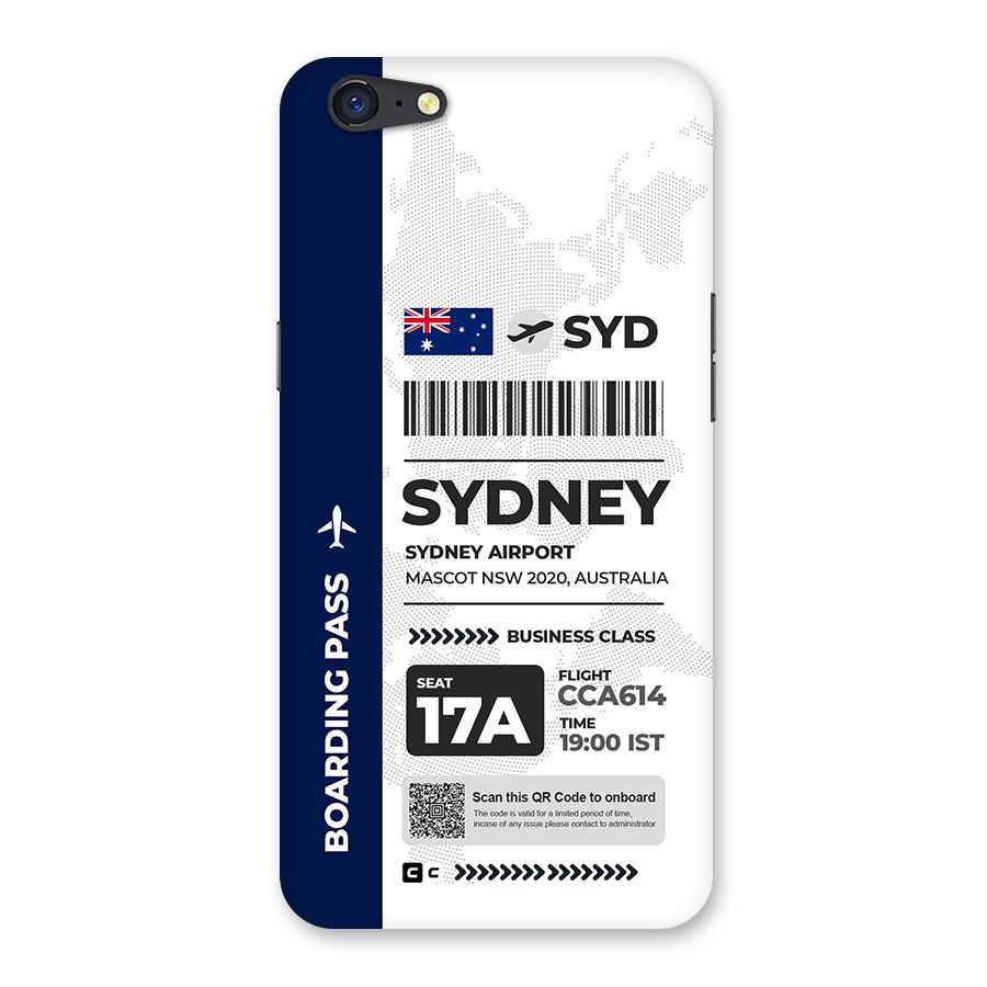 International Boarding Pass Sydney Back Case for Oppo A71