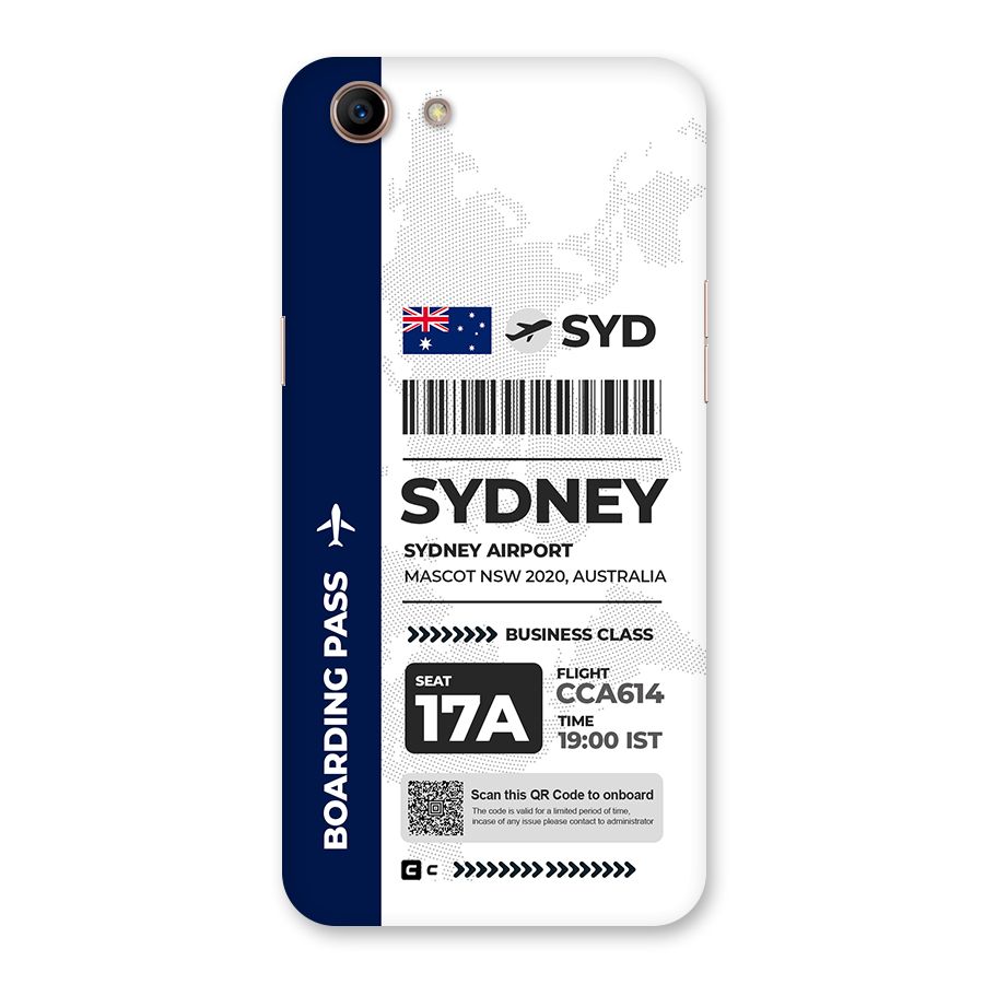 International Boarding Pass Sydney Back Case for Oppo A83 (2018)