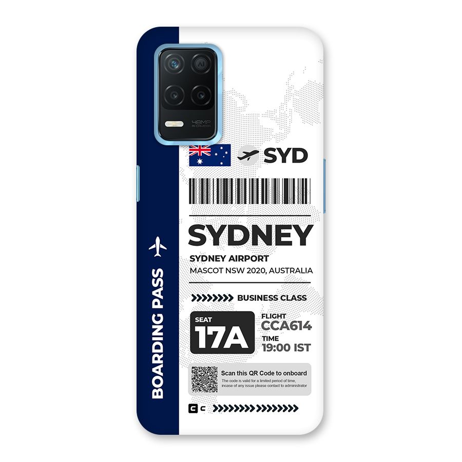 International Boarding Pass Sydney Back Case for Realme 8s 5G