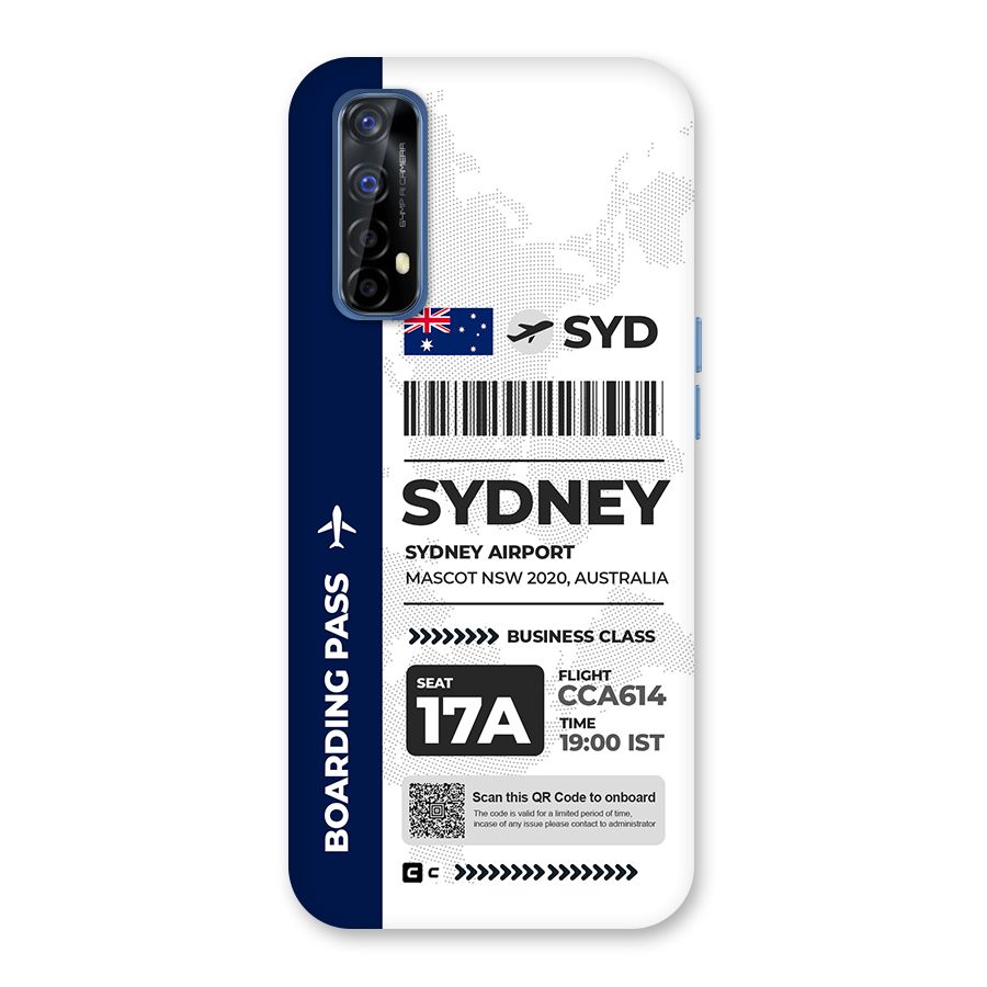 International Boarding Pass Sydney Back Case for Realme Narzo 20 Pro