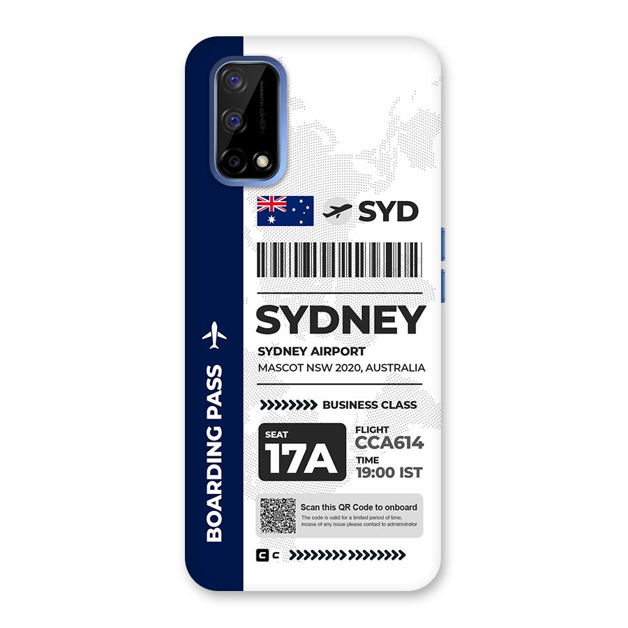 International Boarding Pass Sydney Back Case for Realme Narzo 30 Pro