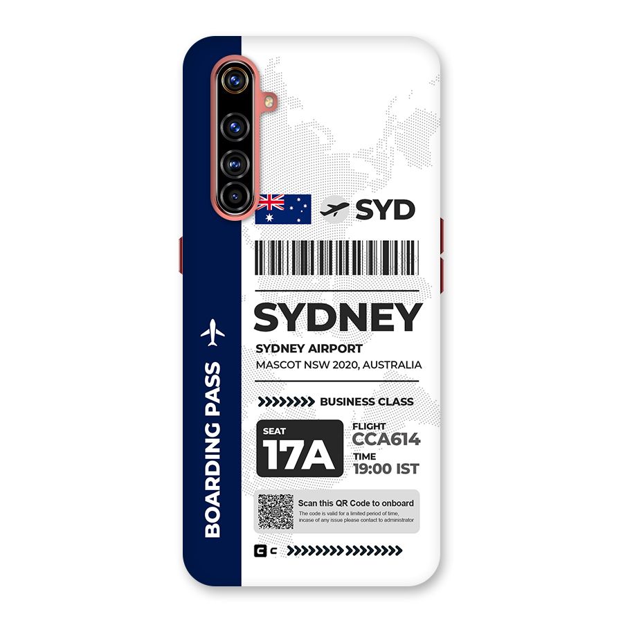 International Boarding Pass Sydney Back Case for Realme X50 Pro