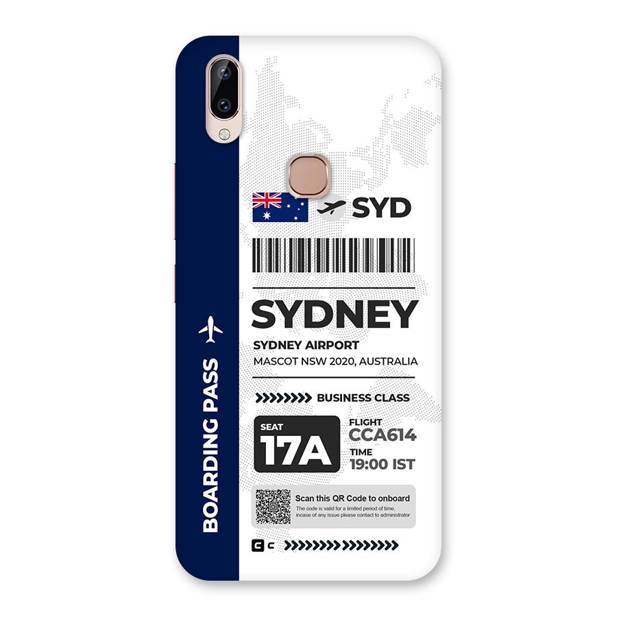 International Boarding Pass Sydney Back Case for Vivo Y83 Pro