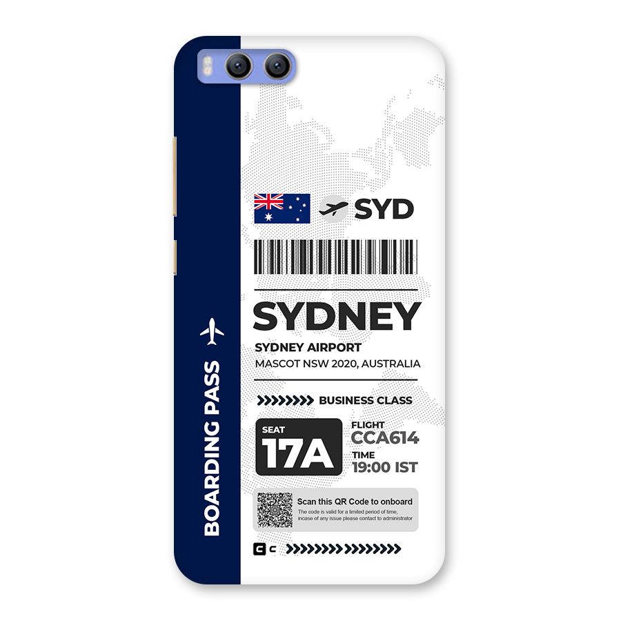 International Boarding Pass Sydney Back Case for Xiaomi Mi 6