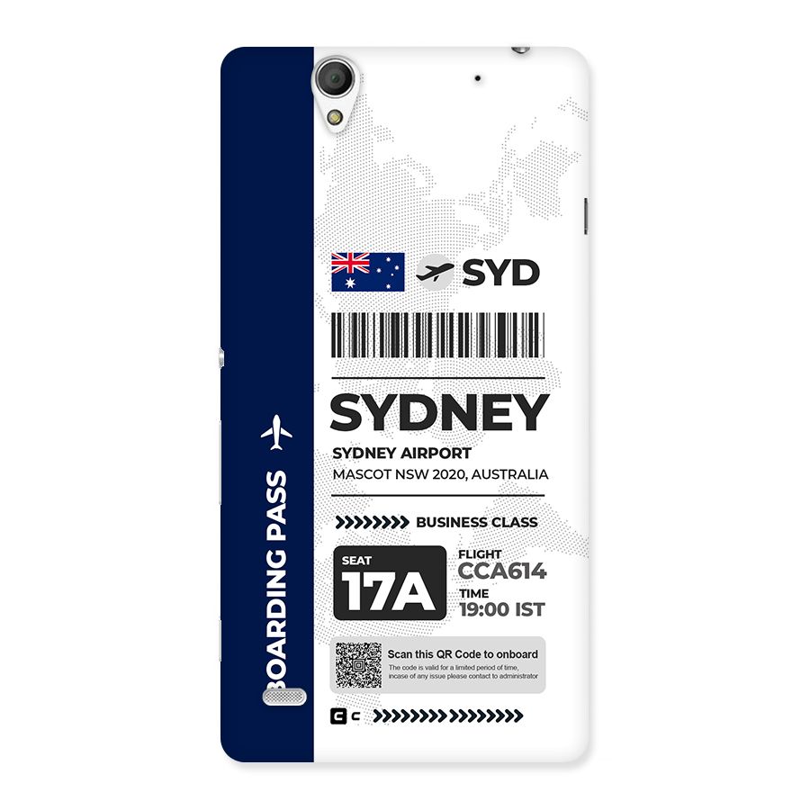 International Boarding Pass Sydney Back Case for Xperia C4
