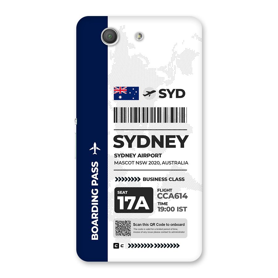 International Boarding Pass Sydney Back Case for Xperia Z3 Compact