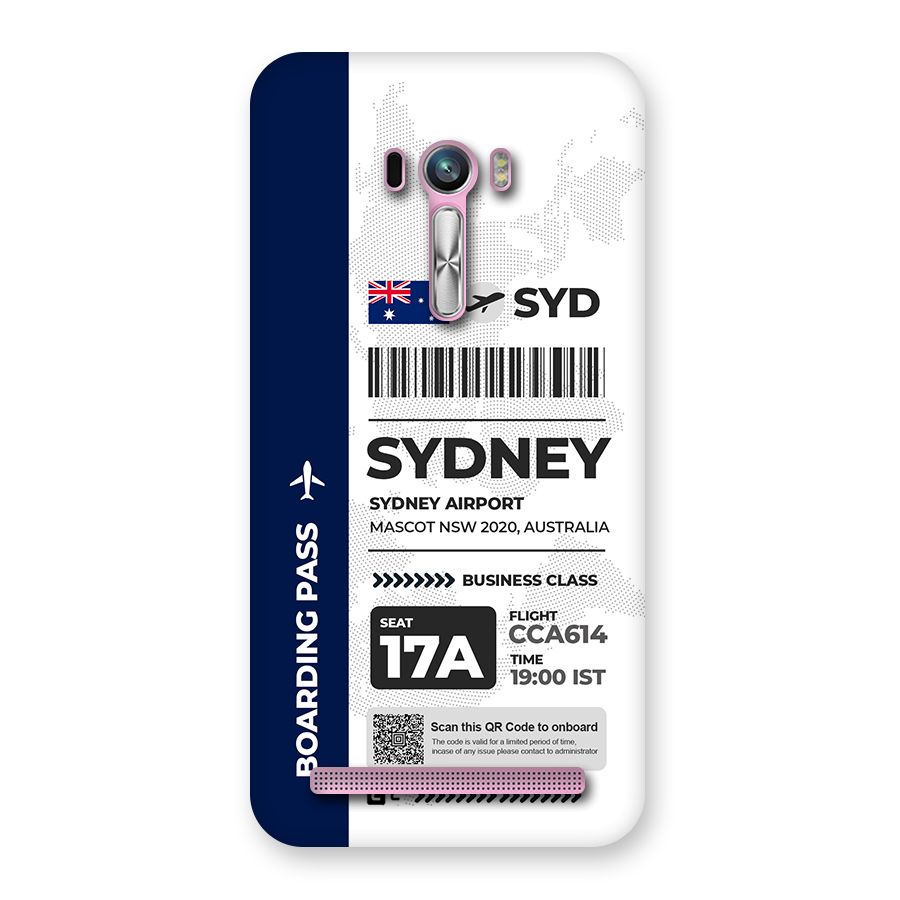 International Boarding Pass Sydney Back Case for Zenfone Selfie