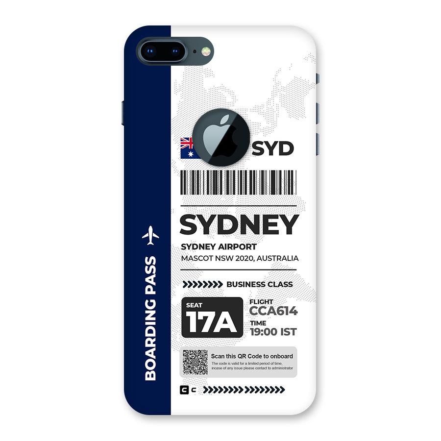 International Boarding Pass Sydney Back Case for iPhone 7 Plus Logo Cut