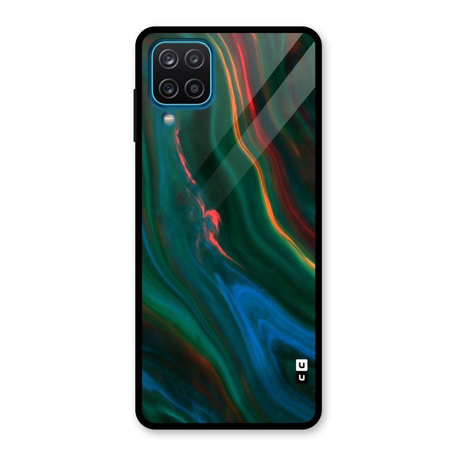 Inverse Marble Glass Back Case for Galaxy A12