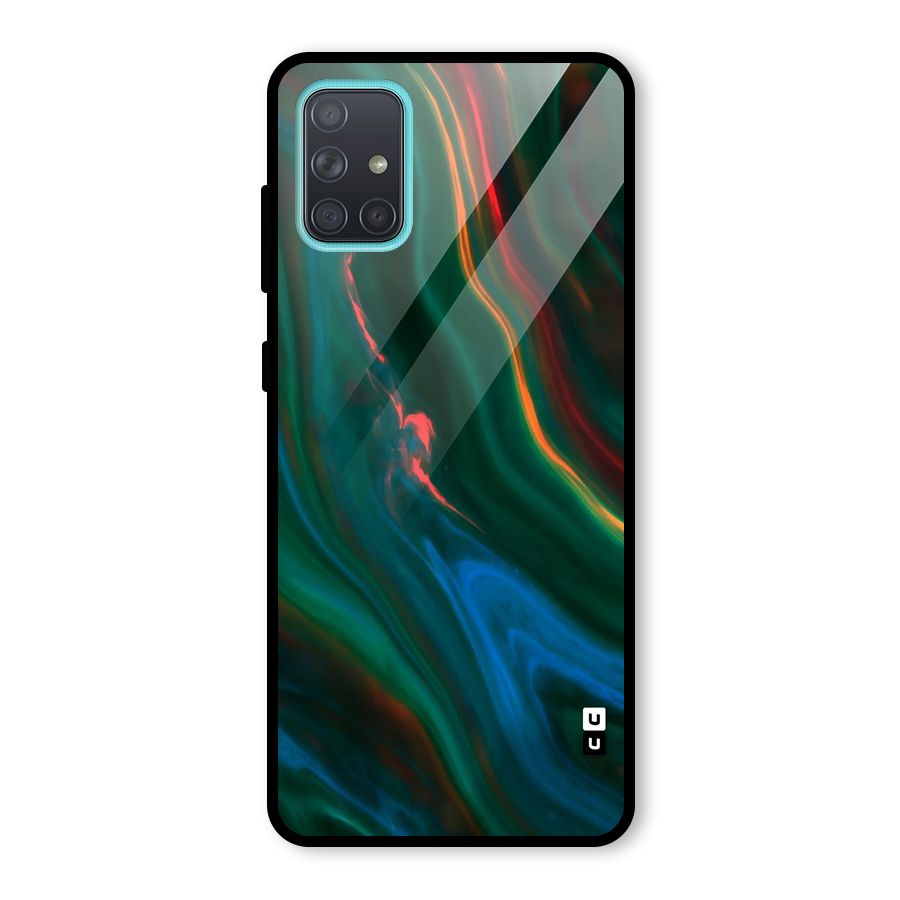 Inverse Marble Glass Back Case for Galaxy A71